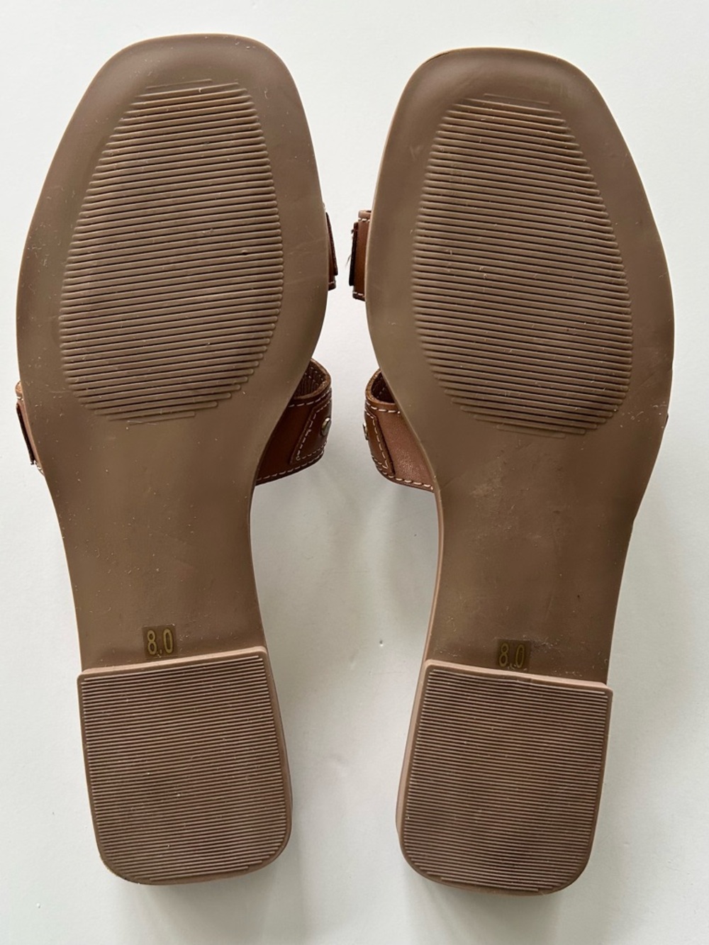STEVEN New York By Steve Madden Harlien Slide Sandal, Cognac 8 NEW - Picture 10 of 10
